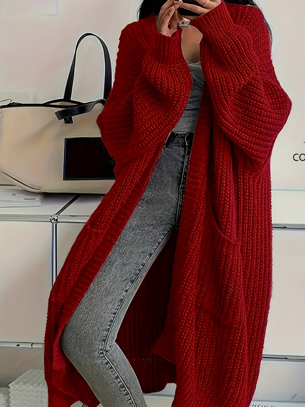 Rosalienne - Soft-Touch Longline Cardigan