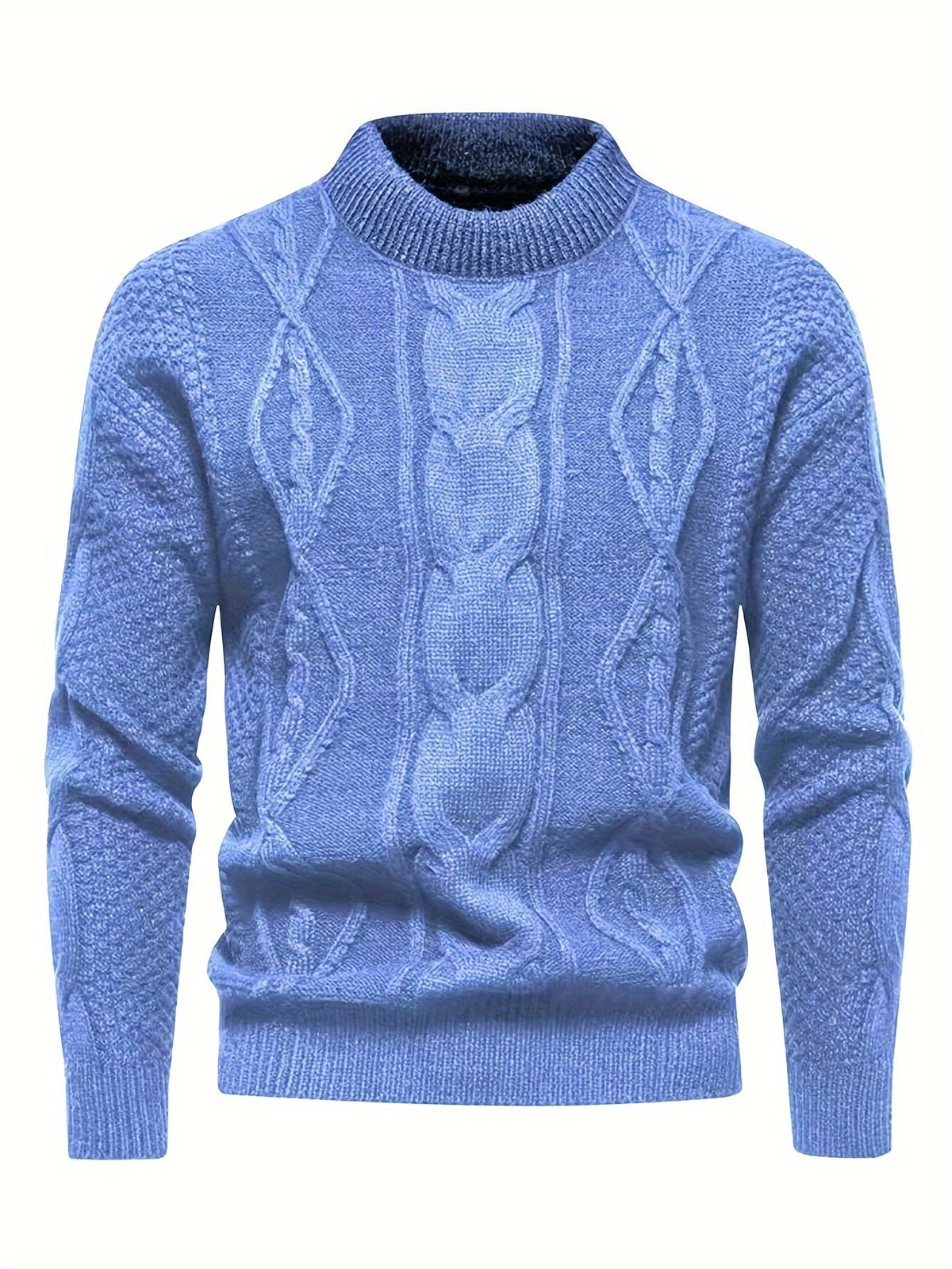 Kael - Cable Knit Mock Neck Sweater