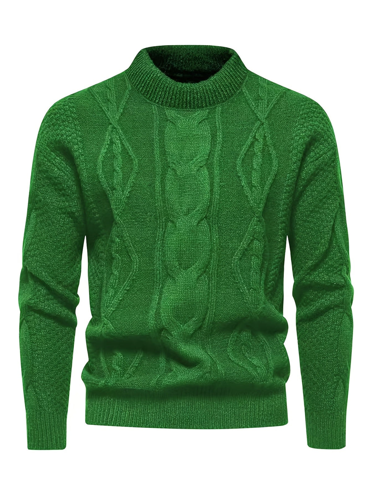 Kael - Cable Knit Mock Neck Sweater