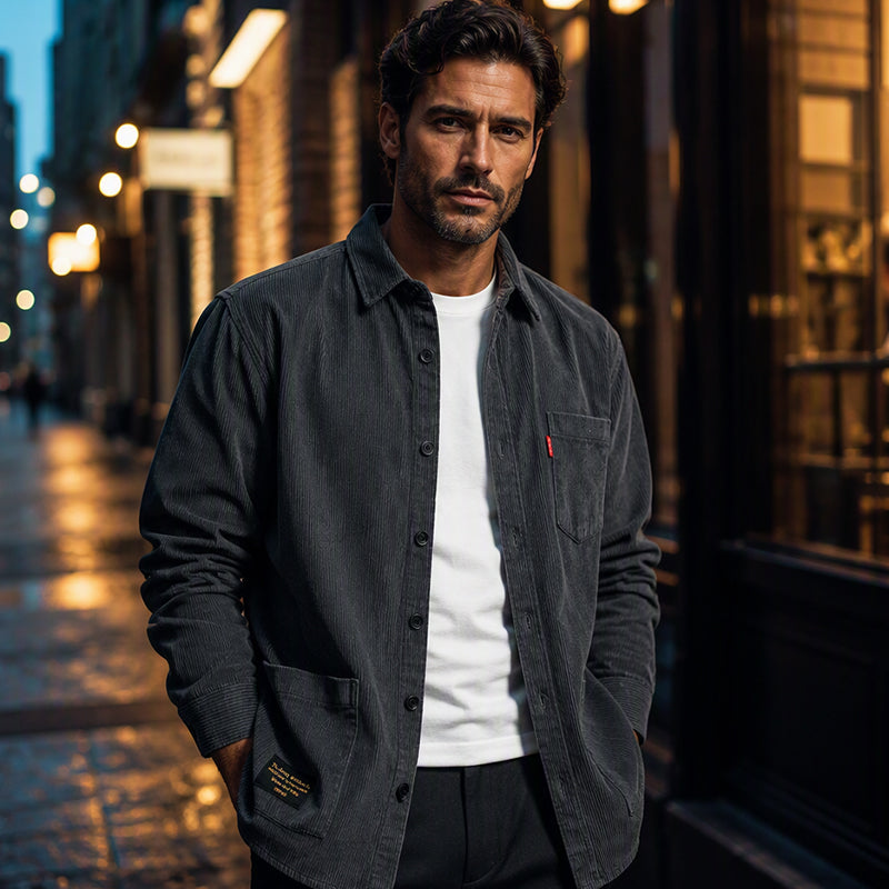 Jasten - Vintage Corduroy Pocket Overshirt
